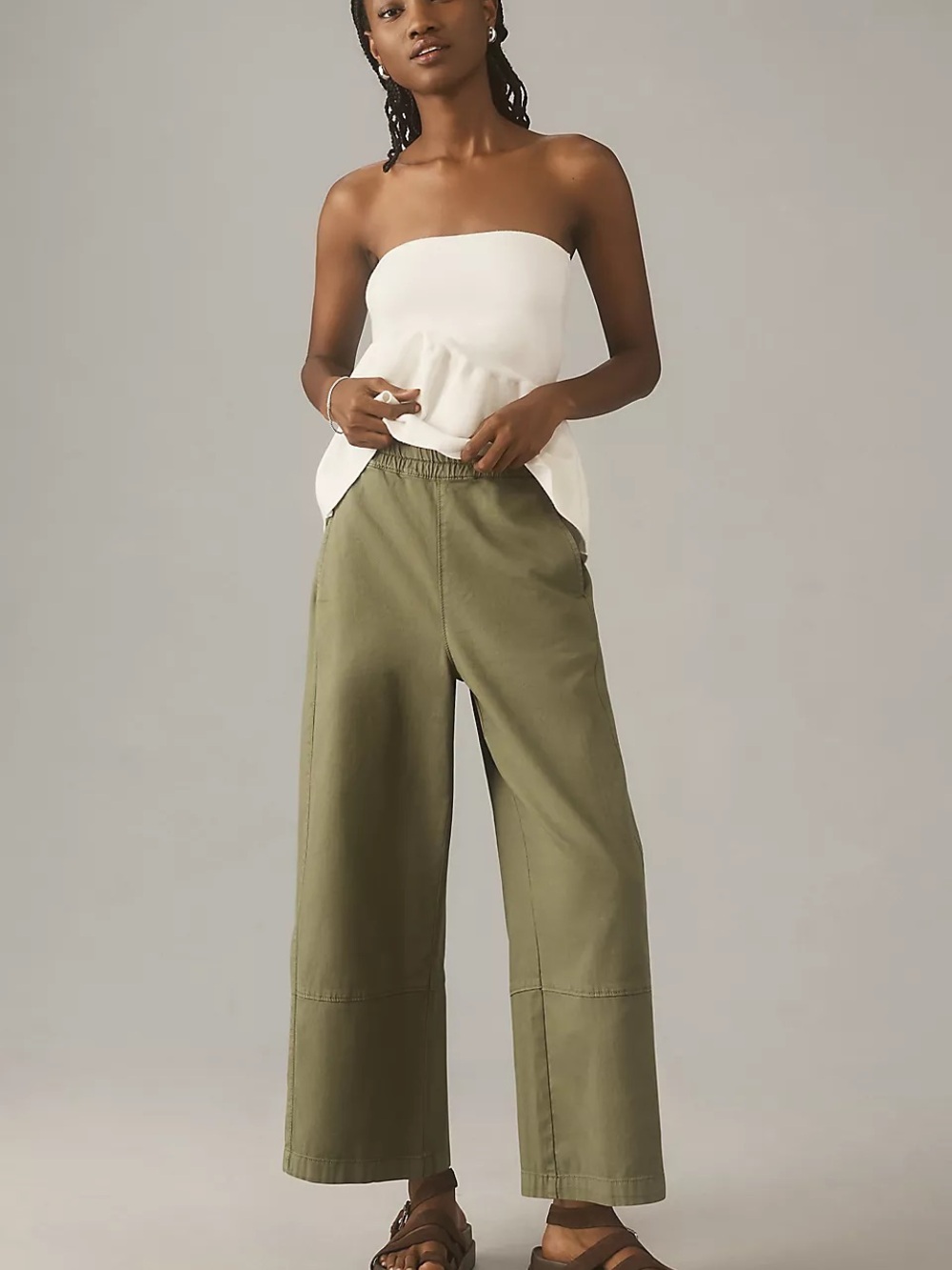 Pilcro Izzie Relaxed Pull-On Barrel Pants